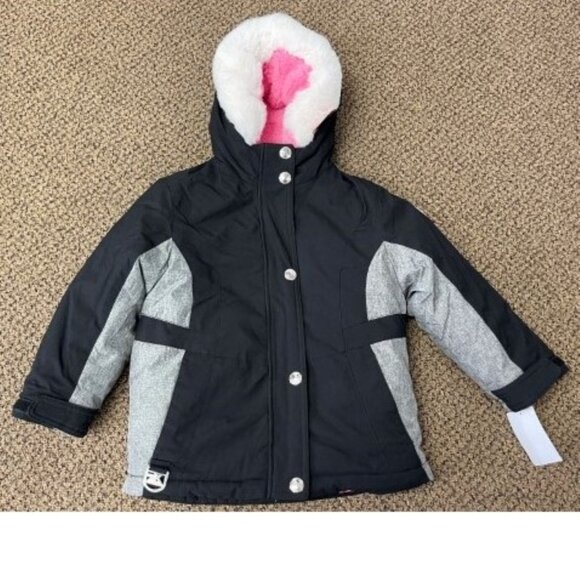 *ZeroXPosur Jacket 3 in 1 System 6/6X Hooded Black Pink Water Resist All Season - Picture 5 of 13